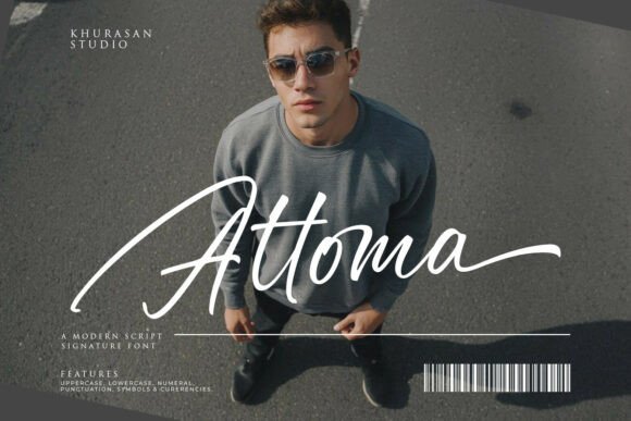 Attoma: A Script Font That Makes Digital Design Feel Handmade