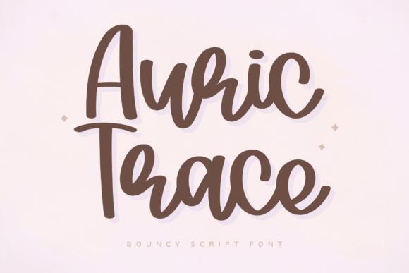 Auric Trace: A Versatile Script Font for Crafters and Makers