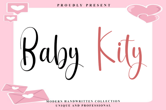 Baby Kity: A Modern Handwritten Font for Creative Products