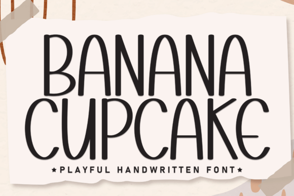 Banana Cupcake Font: A Playful Boost for Digital Designs