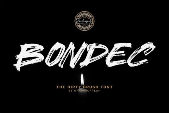 Bondec: A Textured Brush Font for Dynamic Web Design