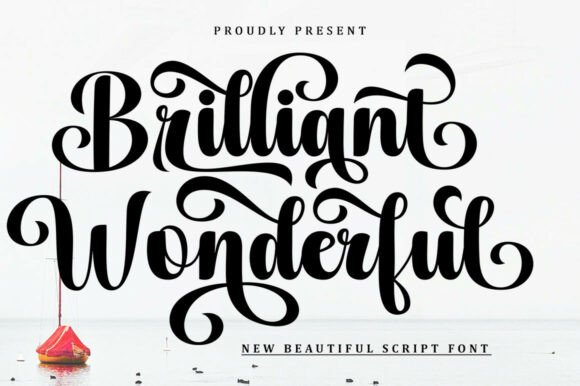 Brilliant Wonderful: A Script Font for Elevated Marketing Design