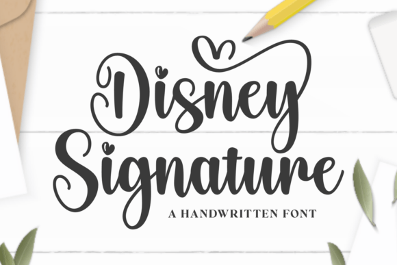 Disney Signature: The Handwritten Font That Clarifies Campaign Messages