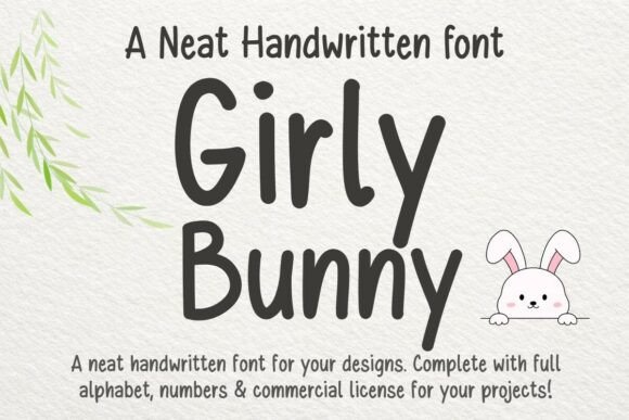 Girly Bunny: The Handwritten Font That Gives Your Brand Personality