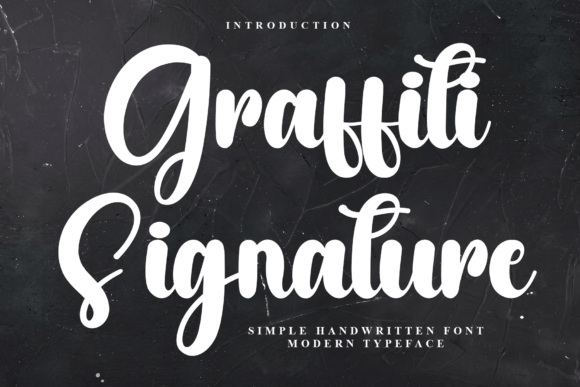 Graffiti Signature: A Warm, Approachable Script Font for Editorial Projects