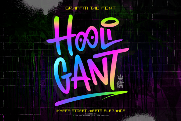 Hooligant: The Graffiti-Inspired Font for Authentic Handmade Products