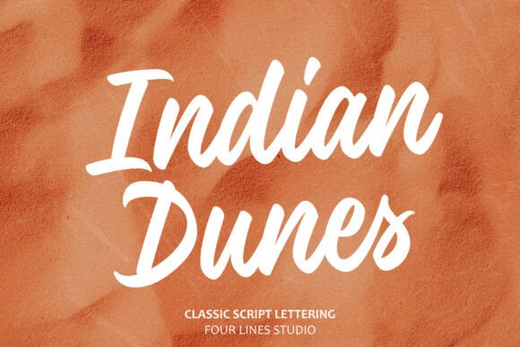 Indian Dunes: A Script Font Crafted for Editorial Warmth
