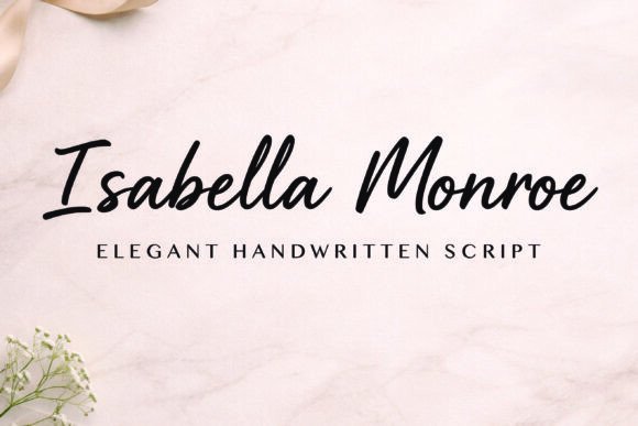 Isabella Monroe: The Handwritten Font That Makes Your Products Feel Special
