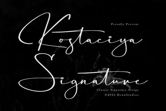 Kostaciya: A Signature Script Font for Standout Campaigns