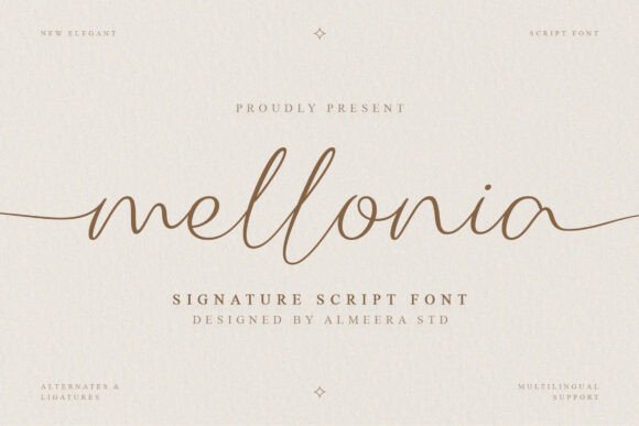 Mellonia: An Elegant Script Font for Refined Digital Brands