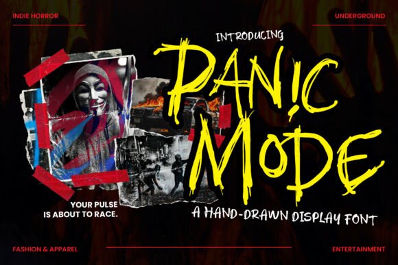 Panic Mode: The Gritty Hand-Drawn Font for Authentic Makers