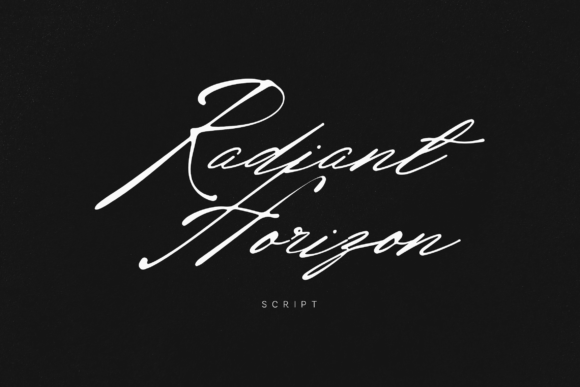 Radiant Horizon: A Script Font for Dynamic Editorial Flow
