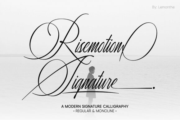 Risemotion Signature: A Handwritten Script for the Modern Mark