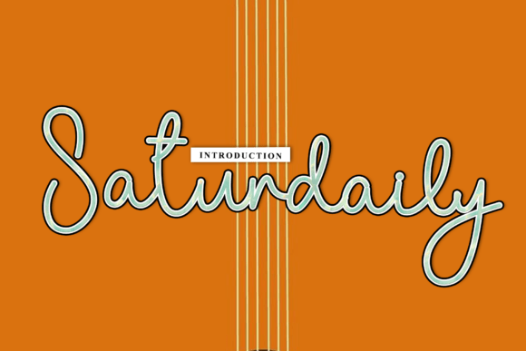 Saturdaily: A Beautiful Script Font for Modern Web Design